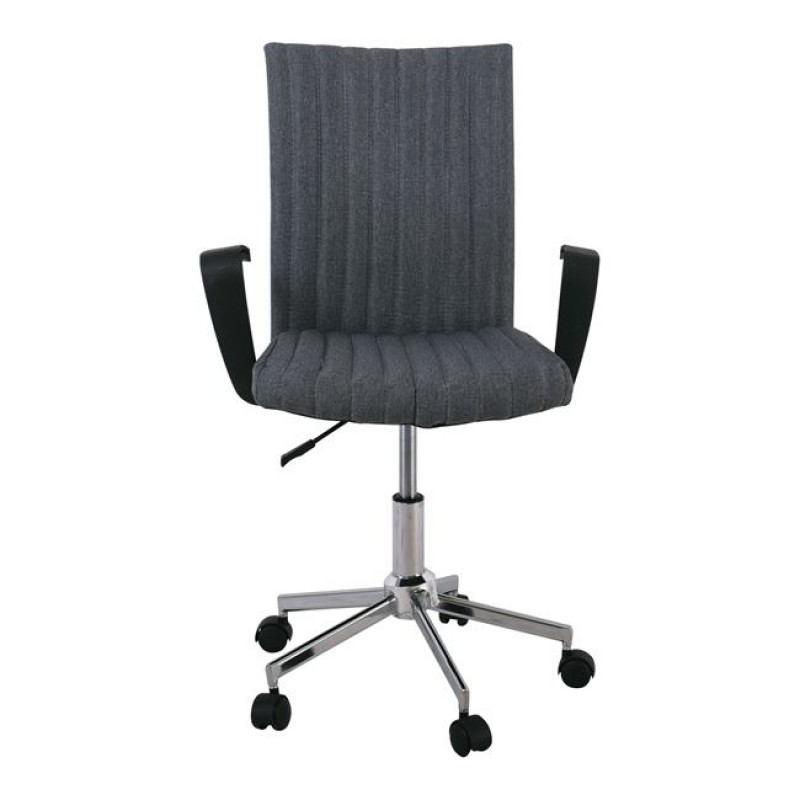 BF502 Office Chair Metal Chrome, Fabric Gray