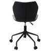 DAVID Office Chair PU Black, Fabric Light Gray