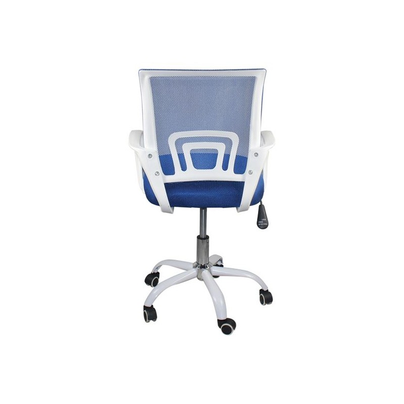 BF2101-SC Office chair without reclining White - Mesh Blue